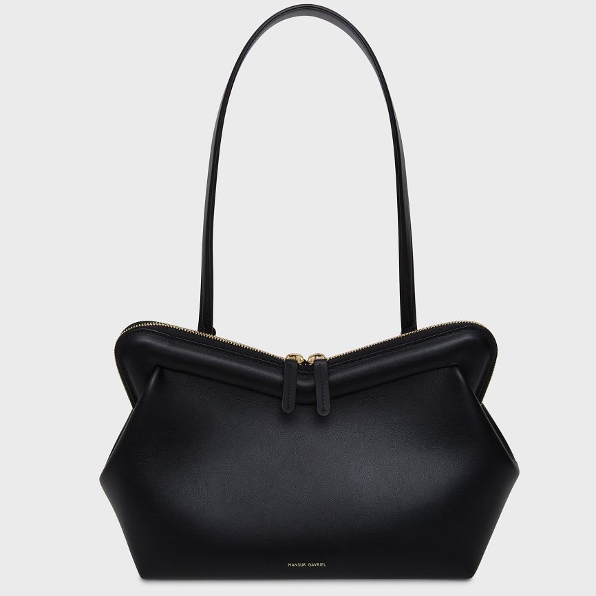 Women\'s Mansur Gavriel M Frame Shoulder Bags Black | AU 8729ZO